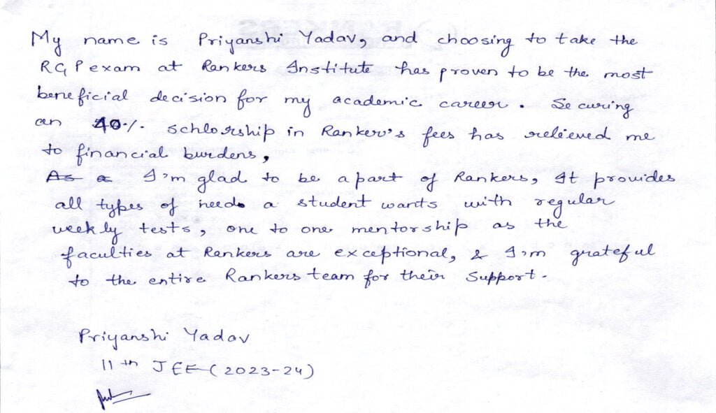 priyanshi Testimonial
