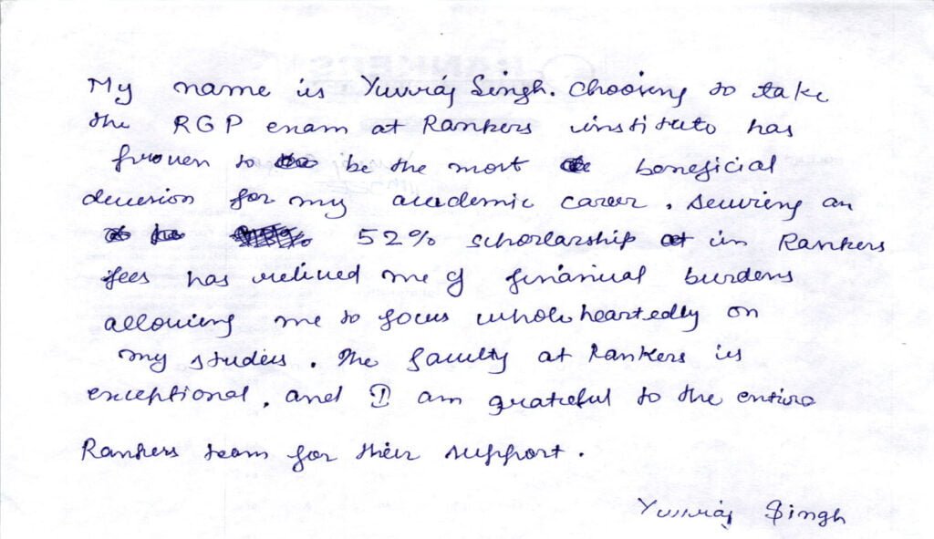 yuvraj Testimonial
