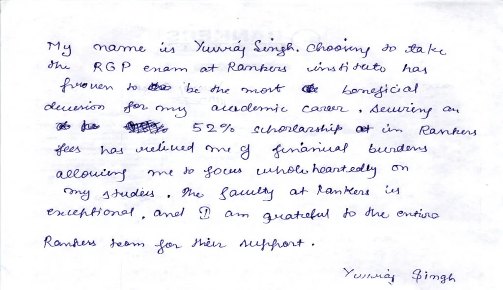 yuvraj Testimonial